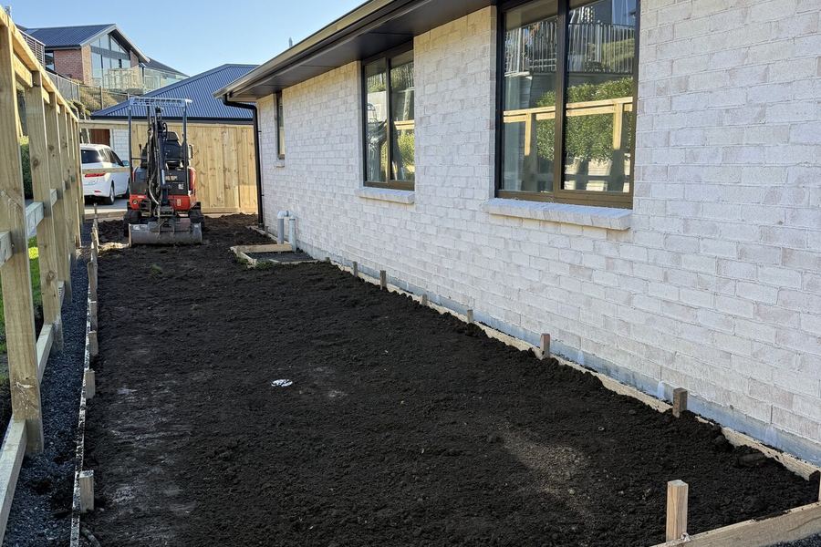Side access formed and metalled