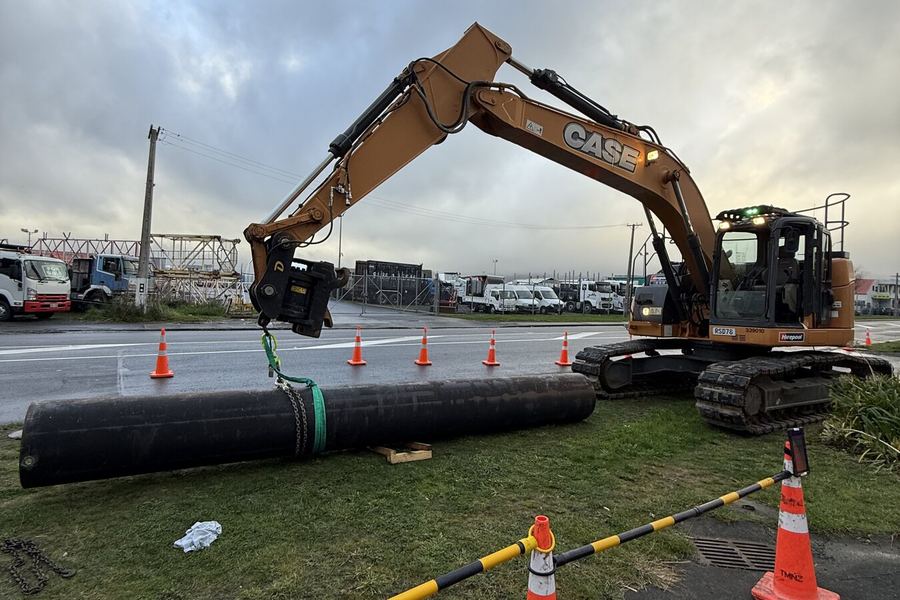 Stormwater main on a commercial job